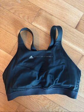 Adidas by Stella McCartney Black Performance Sports Bra with Dual Straps